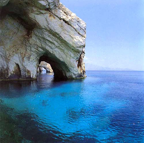 Photo:  Blue Caves. Island if Zacynthos, Greece. 